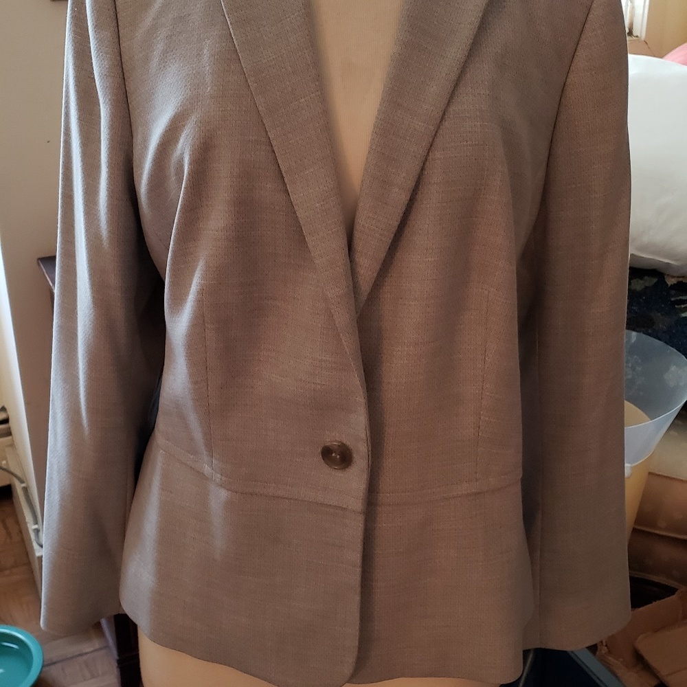 Talbots light gray blazer sz 16P